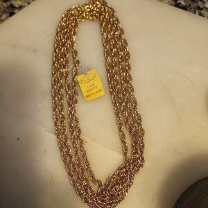 Vintage D'Orlan Gold Plated Chain Necklace